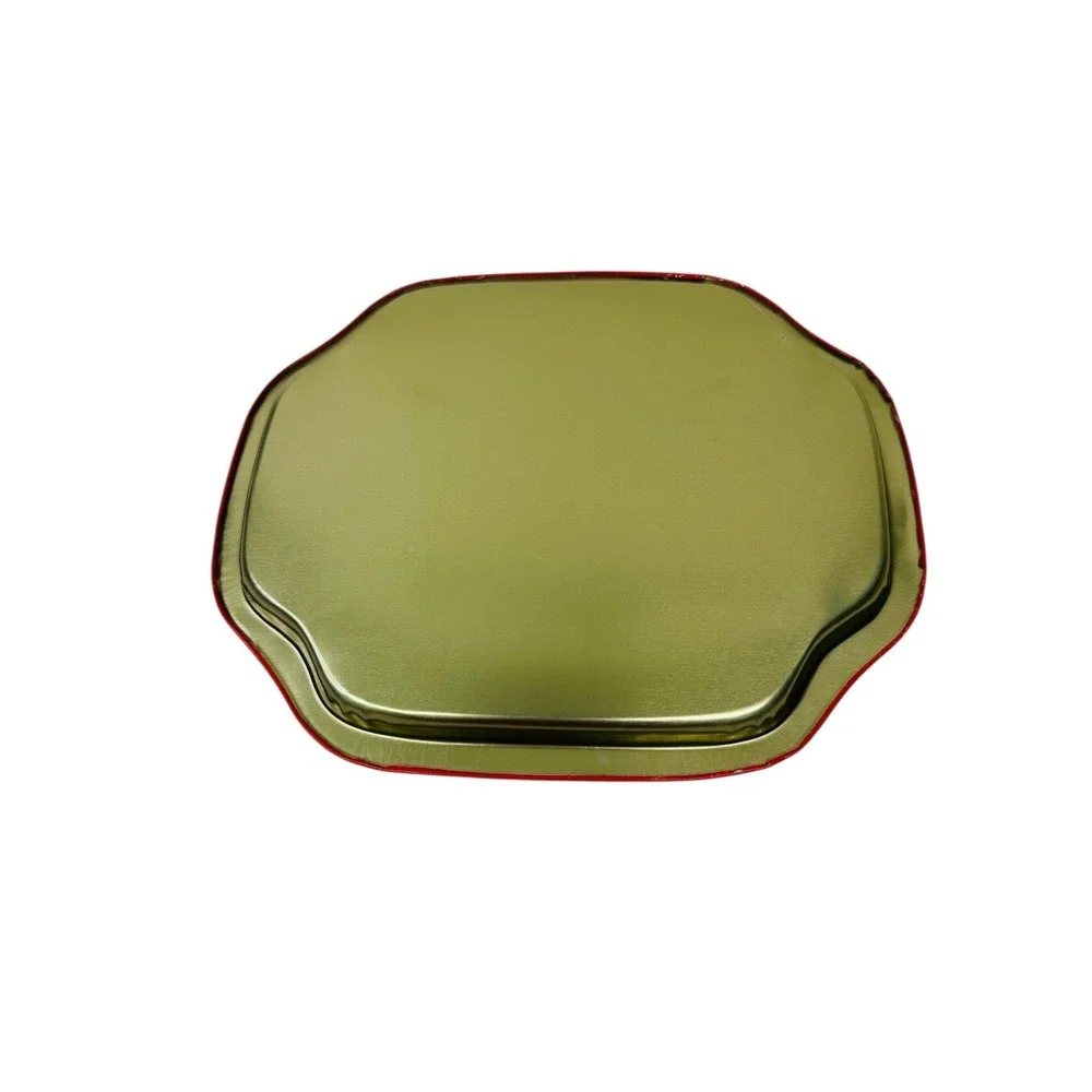 Christmas Tin Serving Trays Vintage Metal Holiday‎ Goose Pattern Cookie Set Of 3